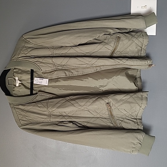 New! Maurice's Green Bomber Jacket - Picture 4 of 6